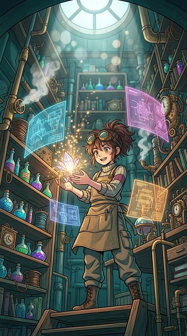 Free Inventor Girl Creates Image - Anime, Manga, Illustration ...