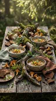 Forest Mess Table Free Forest Table Feast Image - Rustic, Woodland, Foraged | Download at ...