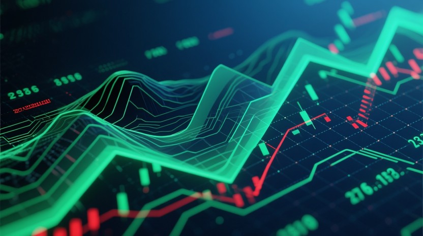 Free Flowing Data Visualization Image - Digital, Matrix, Financial ...