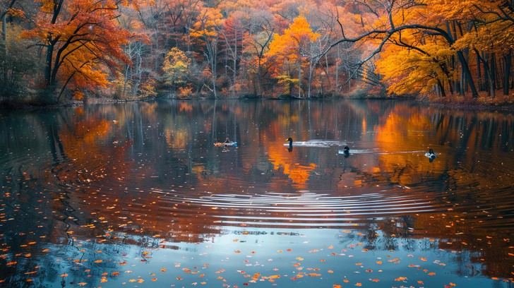 Free Autumn Lake Reflection Image | Download at StockCake