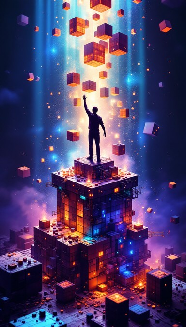 Free Digital Creator Rising Image - Digital, Pixels, Construction ...