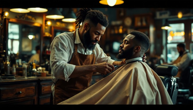 Free Skilled Barber Working Image - Barber, Barbershop, Haircut ...