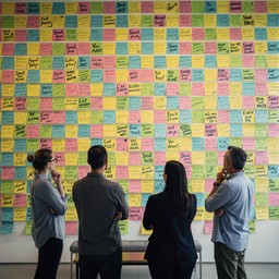 Free Colorful Ideas Wall Image - Collaboration, Brainstorming, Sticky ...