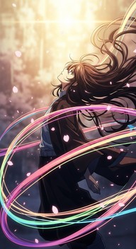 Free Prismatic Ribbon Dance Image - Anime, Magical, Colorful | Download ...