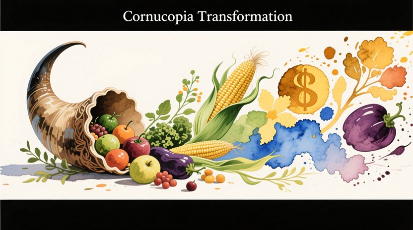 Cornucopia In. Add Free Abundance Transforms Beautifully Image - Watercolor, Cornucopia ...