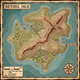 Free Topographic Island Map Image - Island, Map, Topographic | Download ...