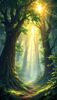 Free Mystical Forest Path Image - Forest, Sunbeams, Magical | Download ...