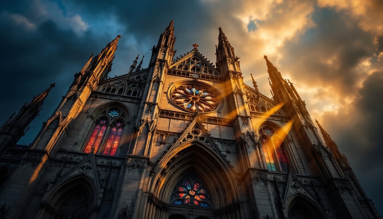 Free Majestic Gothic Cathedral Image - Gothic, Cathedral, Sunrise ...