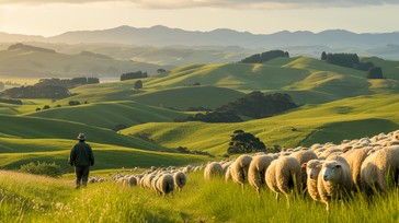 Free Shepherd Guiding Sheep Image - Shepherd, Sheep, Hills | Download ...