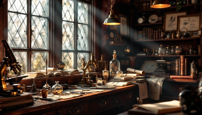 Scientists Workspace Renaissance Free Scholar's Ancient Workspace Image - Study, Vintage, Scientific ...