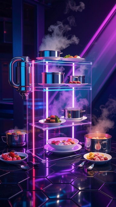 Buffeet Platform Free Neon Cyberpunk Buffet Image - Cyberpunk, Futuristic, Neon ...