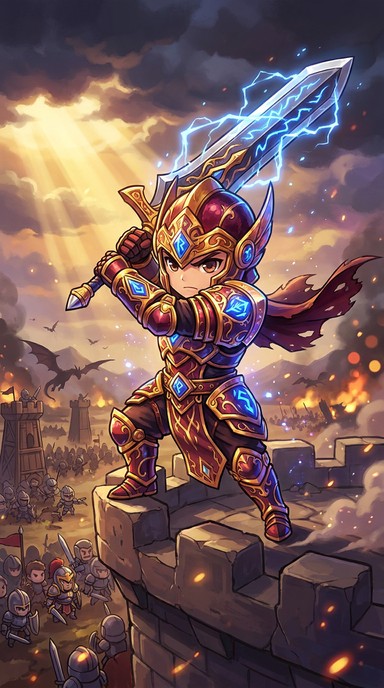 Free Epic Chibi Warrior Image - Chibi, Warrior, Anime | Download at ...