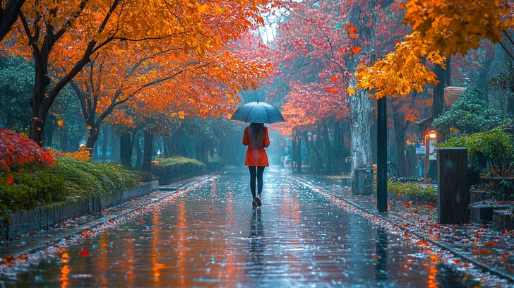 Free Rainy autumn walk Image - Autumn, Rain, Umbrella | Download at ...