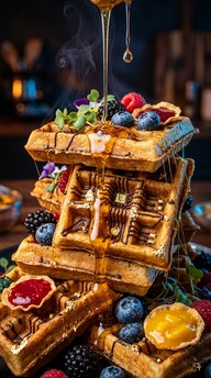 Free Tech Breakfast Dreams Image - Waffles, Breakfast, Honey | Download ...