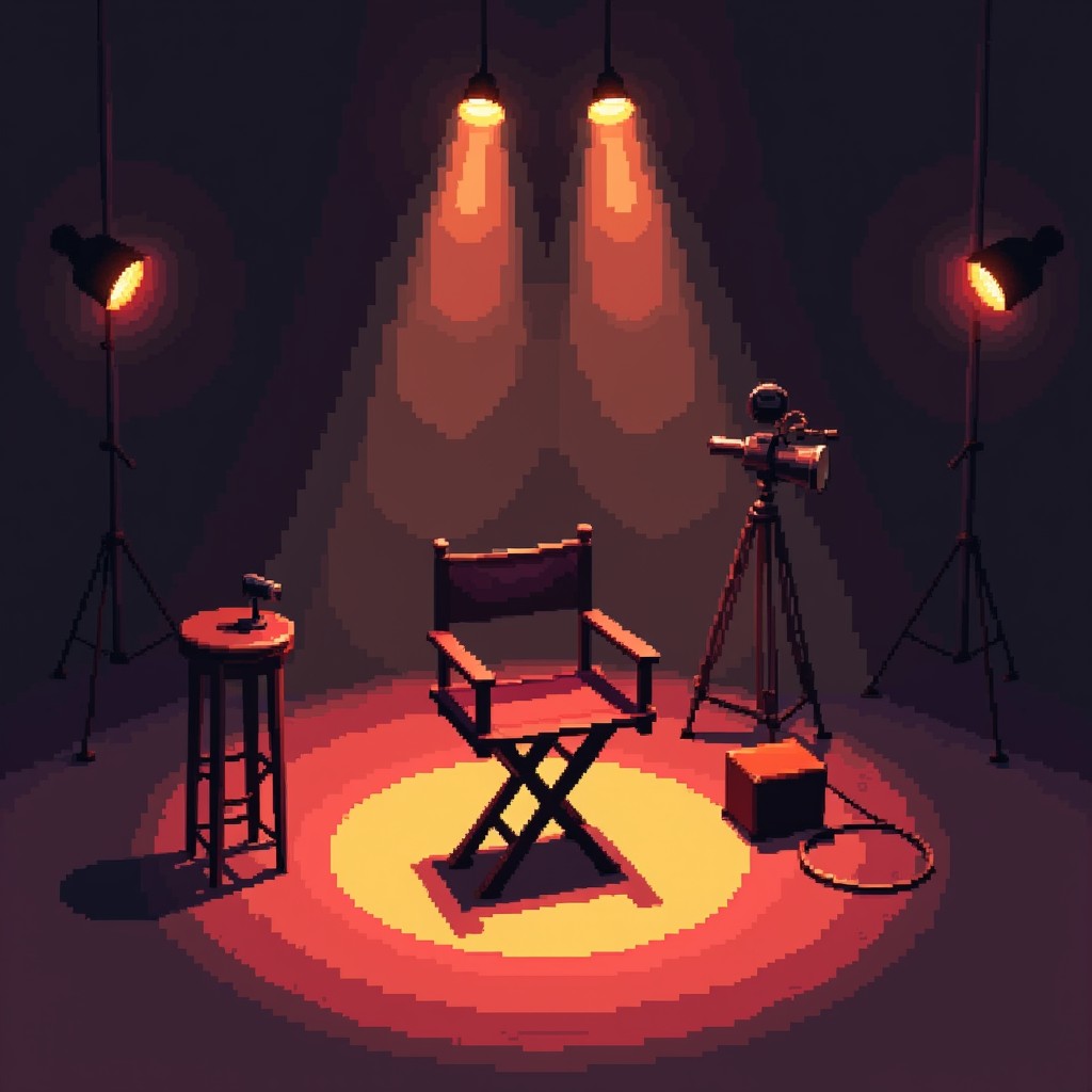 Free Cinematic Pixel Studio Image - Director, Chair, Studio | Download ...
