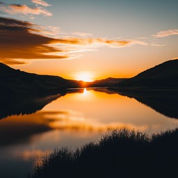 Free Sunset over river Image - Sunset, River, Sky | Download at StockCake