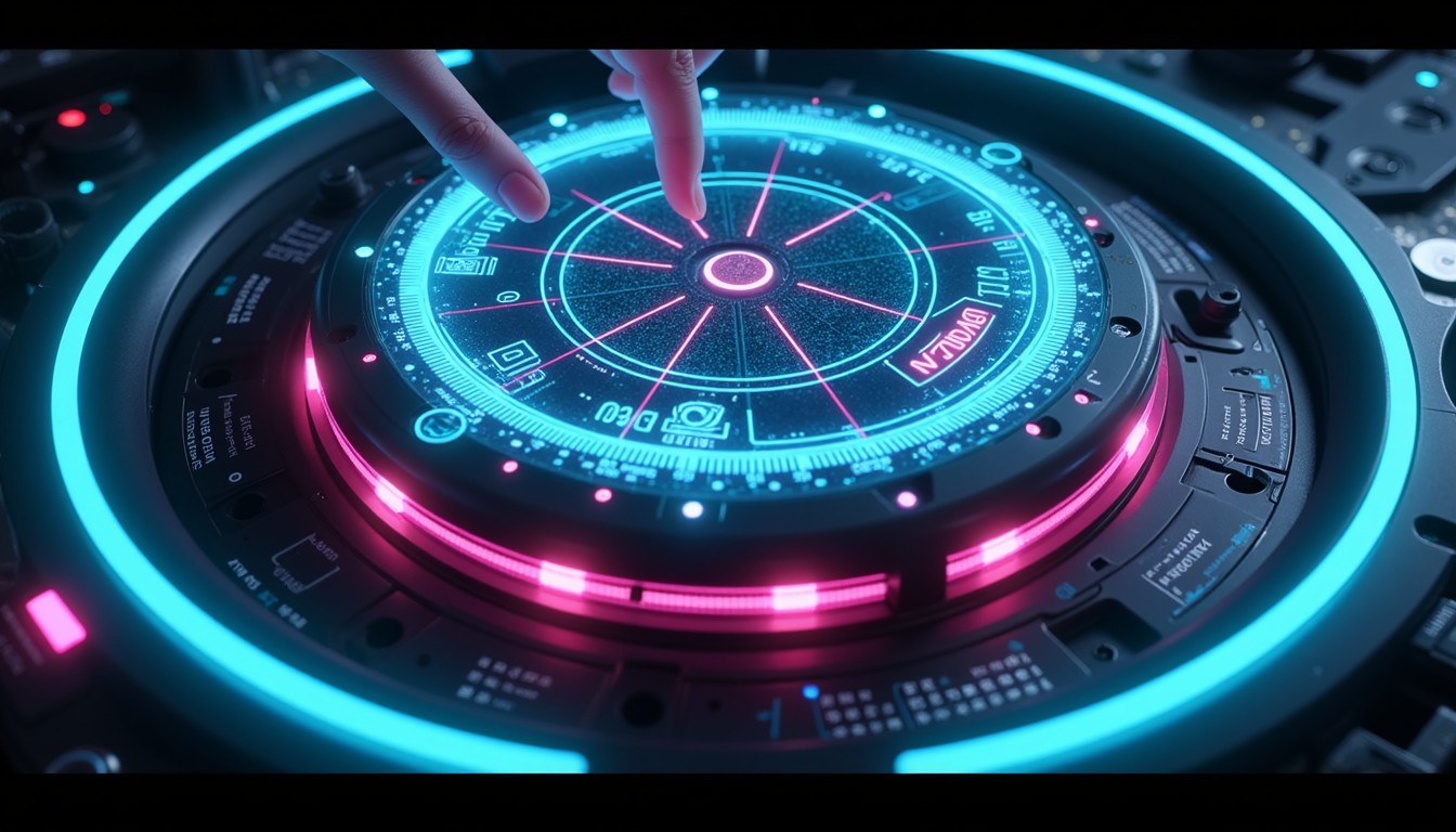 Free Neon Cyber Dial Image - Holographic, Futuristic, Cyberpunk ...
