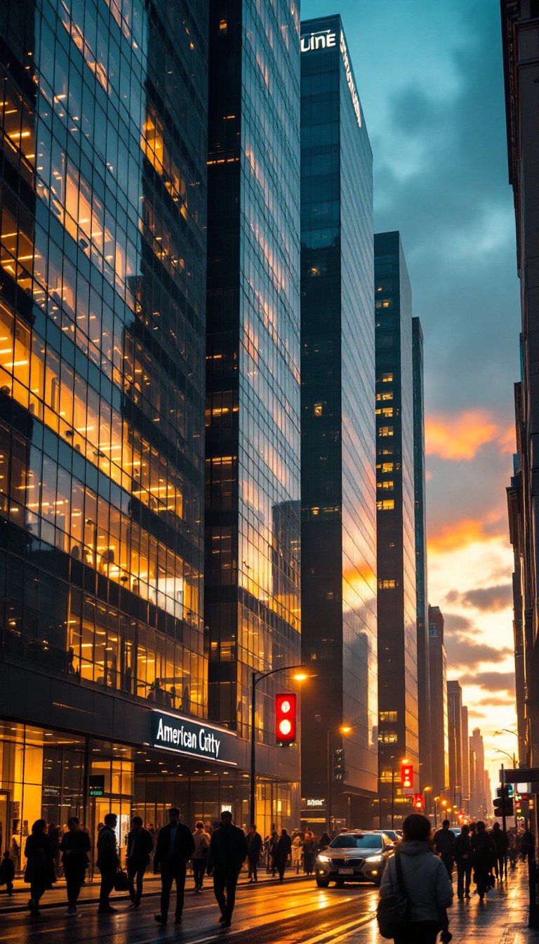 Free Skyscrapers Meet Sunset Image - Skyscraper, Sunset, Urban ...