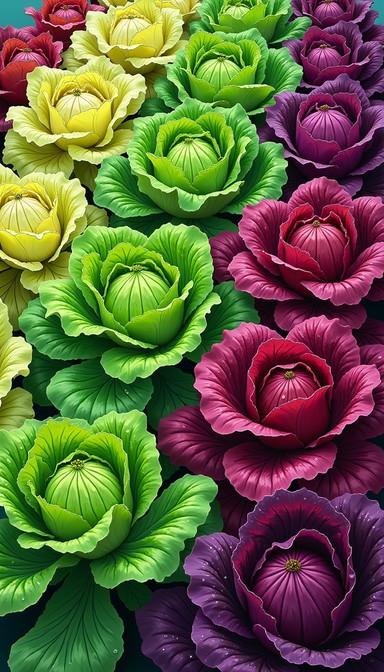Free Colorful Cabbage Cascade Image | Download at StockCake