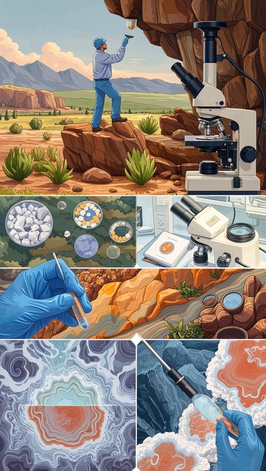Free Geologist Studies Crystals Image - Geologist, Minerals, Crystals ...