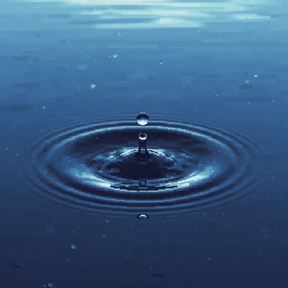 Free Floating Blue Raindrop Image - Raindrop, Water, Droplet | Download ...