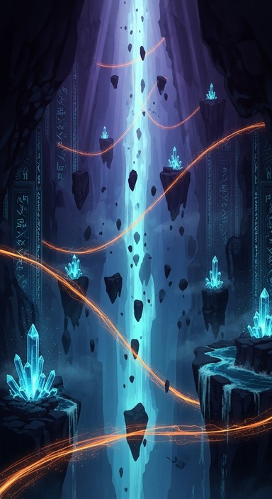 Purple Rocks Chasm Free Luminous Crystal Abyss Image | Download at StockCake
