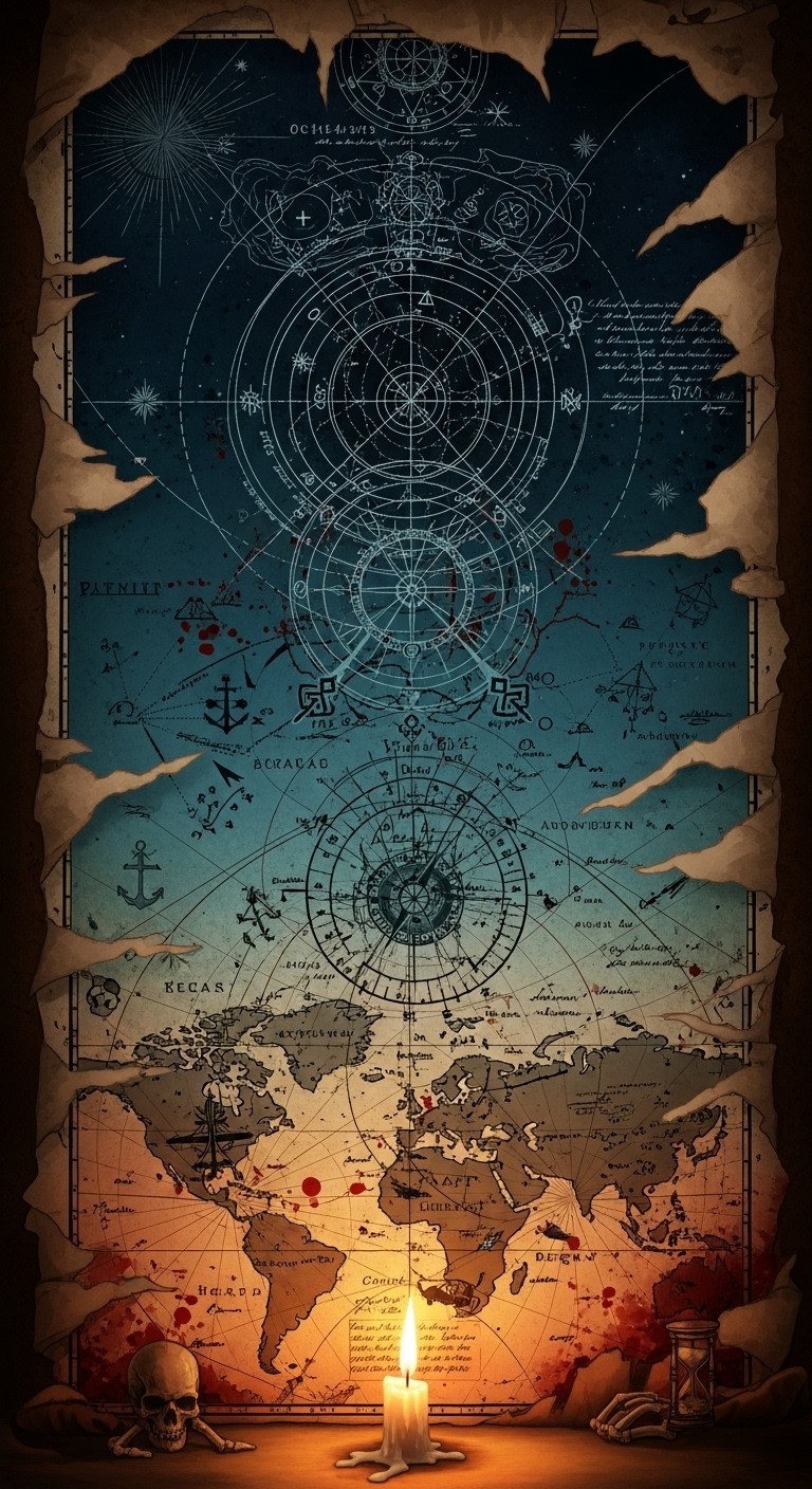 Free Cursed Navigation Chart Image - Gothic, Navigation, Chart ...