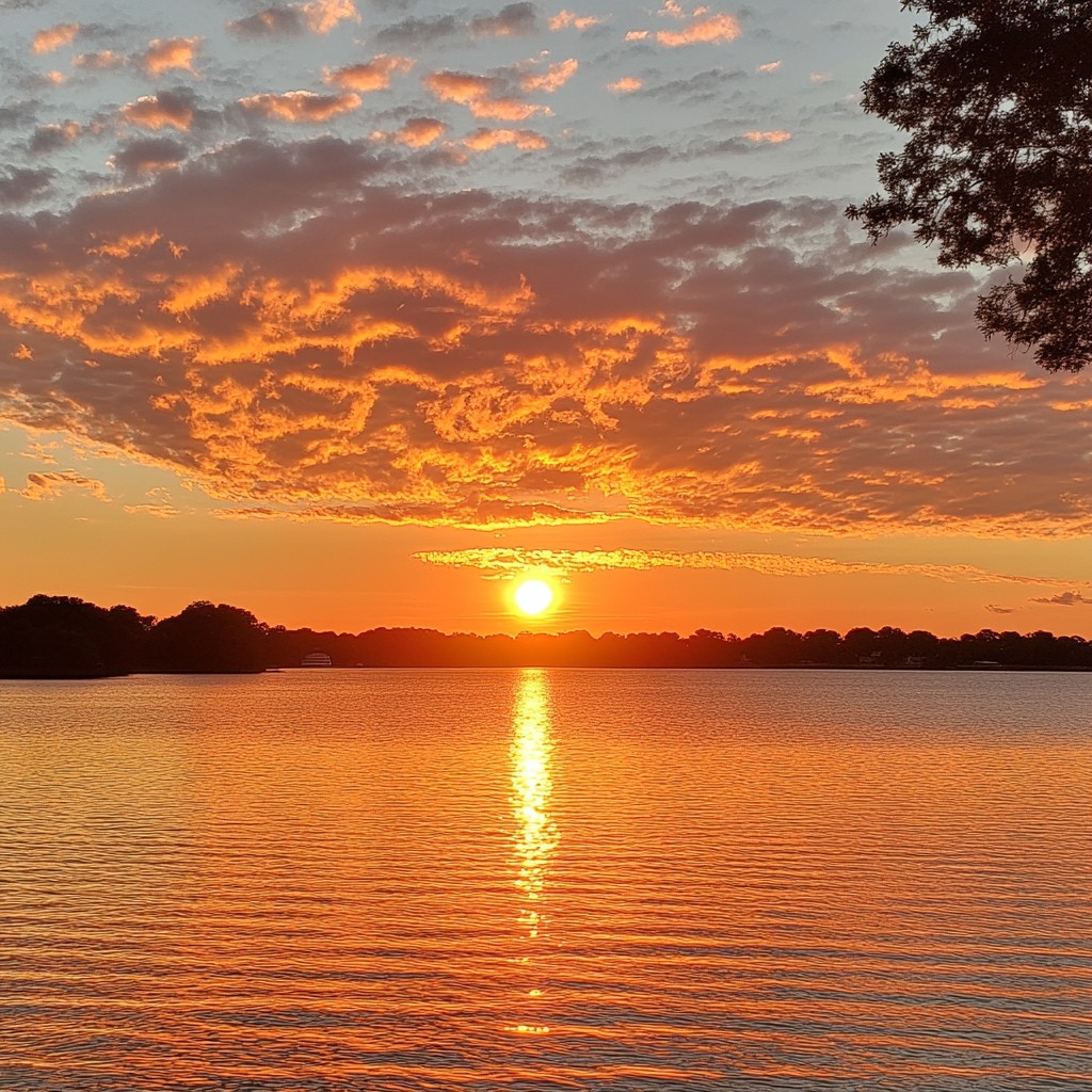 Free Sunset over lake Image - Sunset, Lake, Reflection | Download at ...
