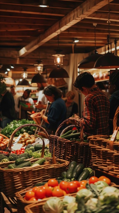 Market Setting Images Free Bustling Market Scene Image | Download at StockCake