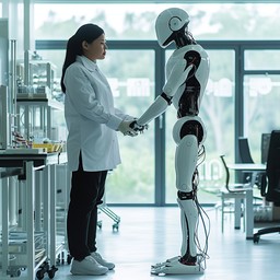 Free Robot Human Interaction Image - Robot, Humanoid, Technician ...