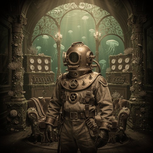 Free Deep Sea Explorer Image - Victorian, Diver, Underwater | Download ...