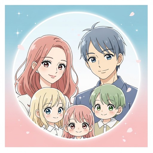 Chibi Parents Free Anime Family Portrait Image - Anime, Family, Portrait | Download ...