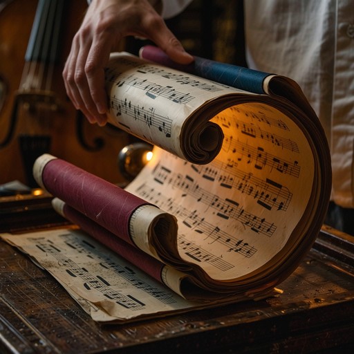 Free Glowing Musical Scroll Image - Manuscript, Scroll, Music ...