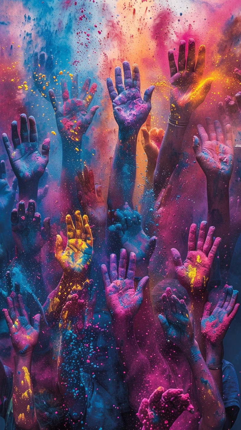 Free Colorful Hands Up Image - Colorful, Hands, Celebration | Download ...