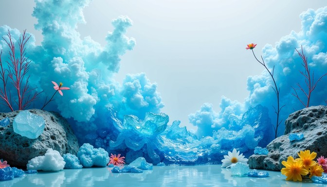 Free Ethereal Azure Symphony Image | Download at StockCake