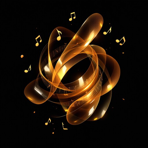 Free Golden Music Flows Image - Gold, Music, Notes | Download at StockCake