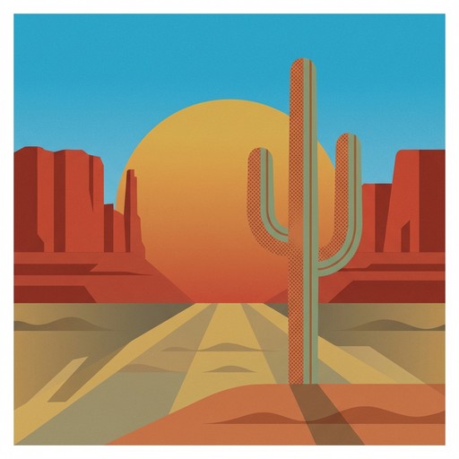 Free Desert Sunset Illustration Image - Desert, Cactus, Arizona ...