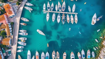 Free Harbor Aerial View Image - Aerial, Harbor, Boats | Download at ...