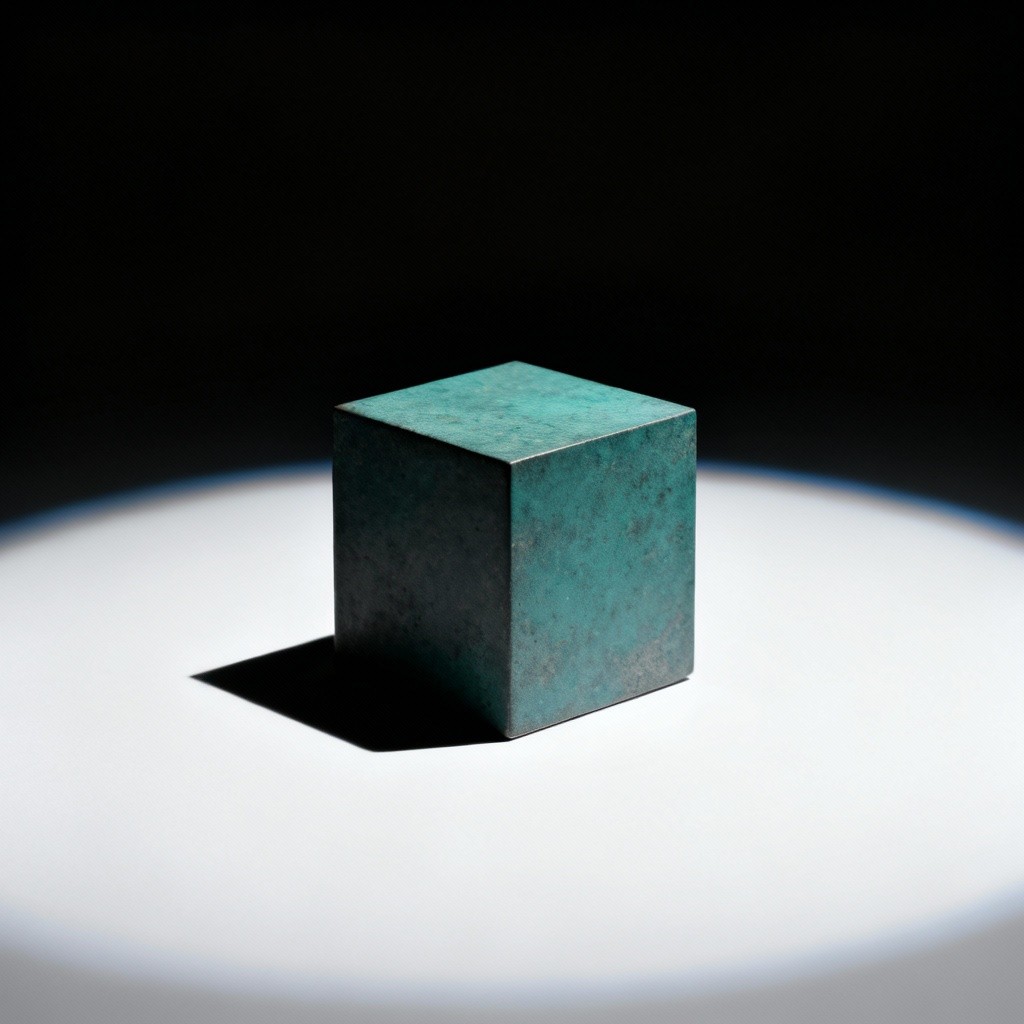 Free Minimalist Turquoise Cube Image - Teal, Cube, Geometric | Download ...
