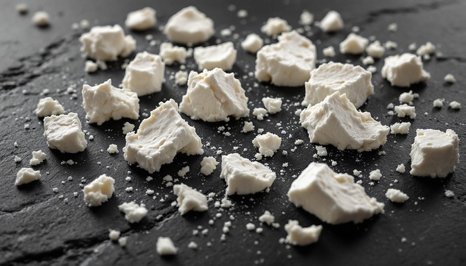 Crunbled Free Crumbled Feta Elegance Image - Photography, Monochrome, Cheese ...