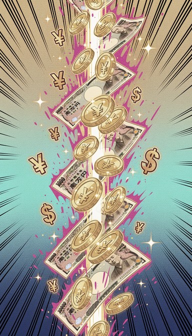 Free Money Raining Down Image - Money, Coins, Cash | Download at StockCake