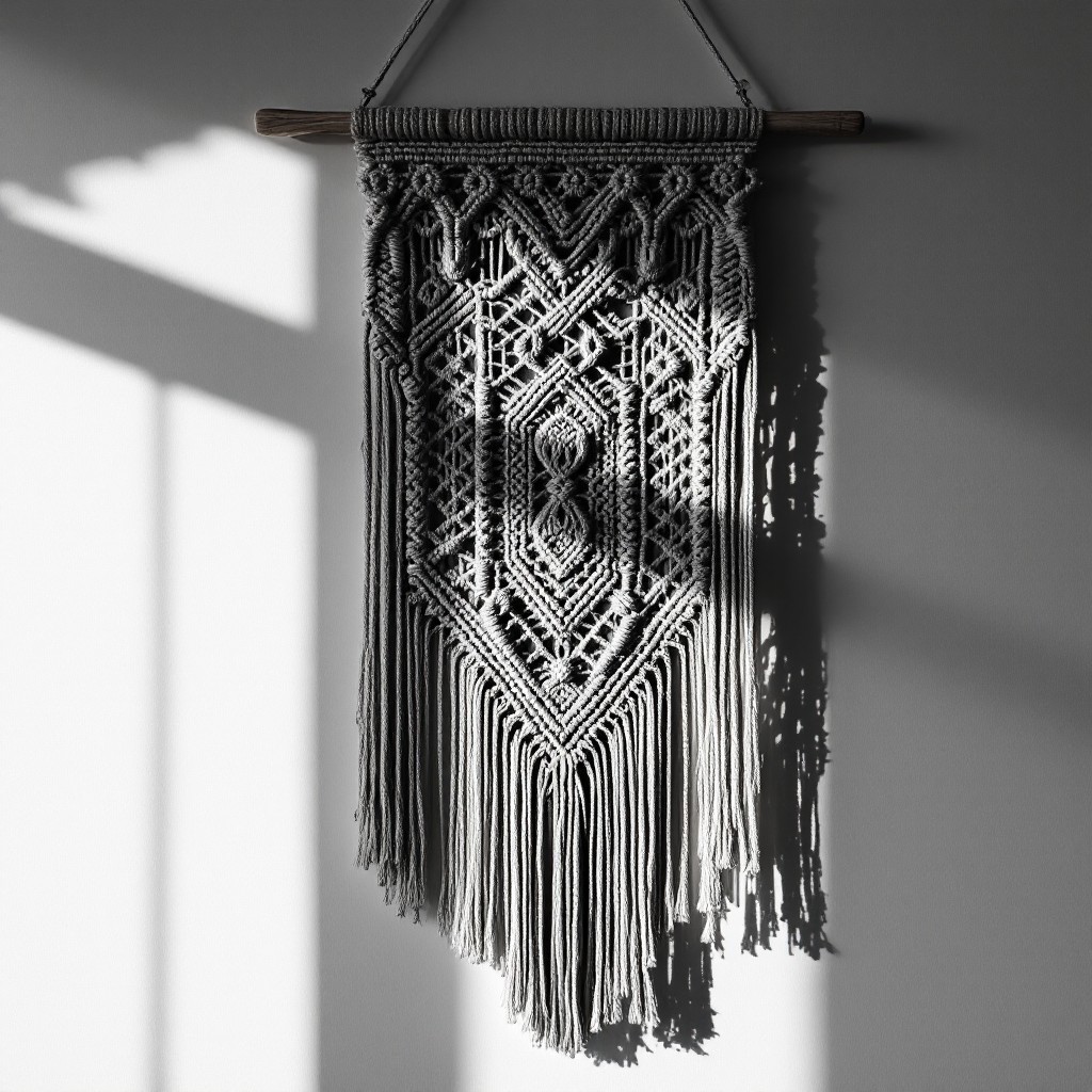 Macrame Downloadable Image Free Handcrafted Macramé Artistry Image - Macrame, Handmade, Geometric ...