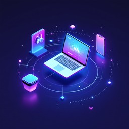 Free Connected Technology Ecosystem Image - Technology, Isometric ...