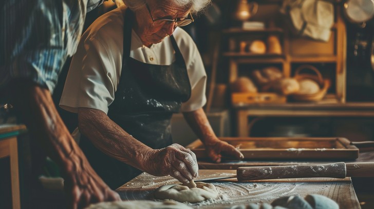 Free Baking Artisan Bread Image - Baking, Artisan, Elderly | Download ...