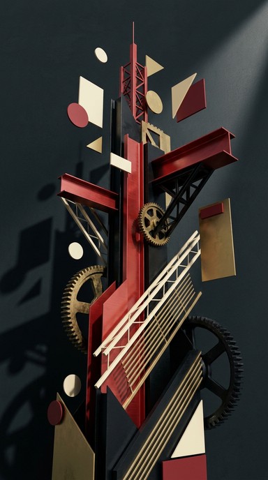Free Geometric Tower Rising Image - Geometric, Tower, Abstract ...