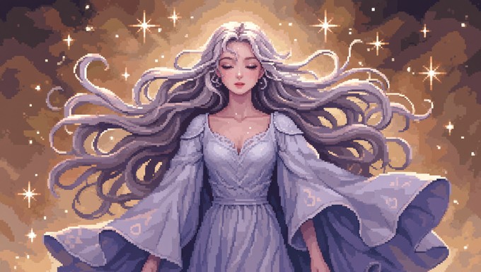 Download Ethereal Pixel Goddess Image - Ethereal, Pixel, Goddess ...
