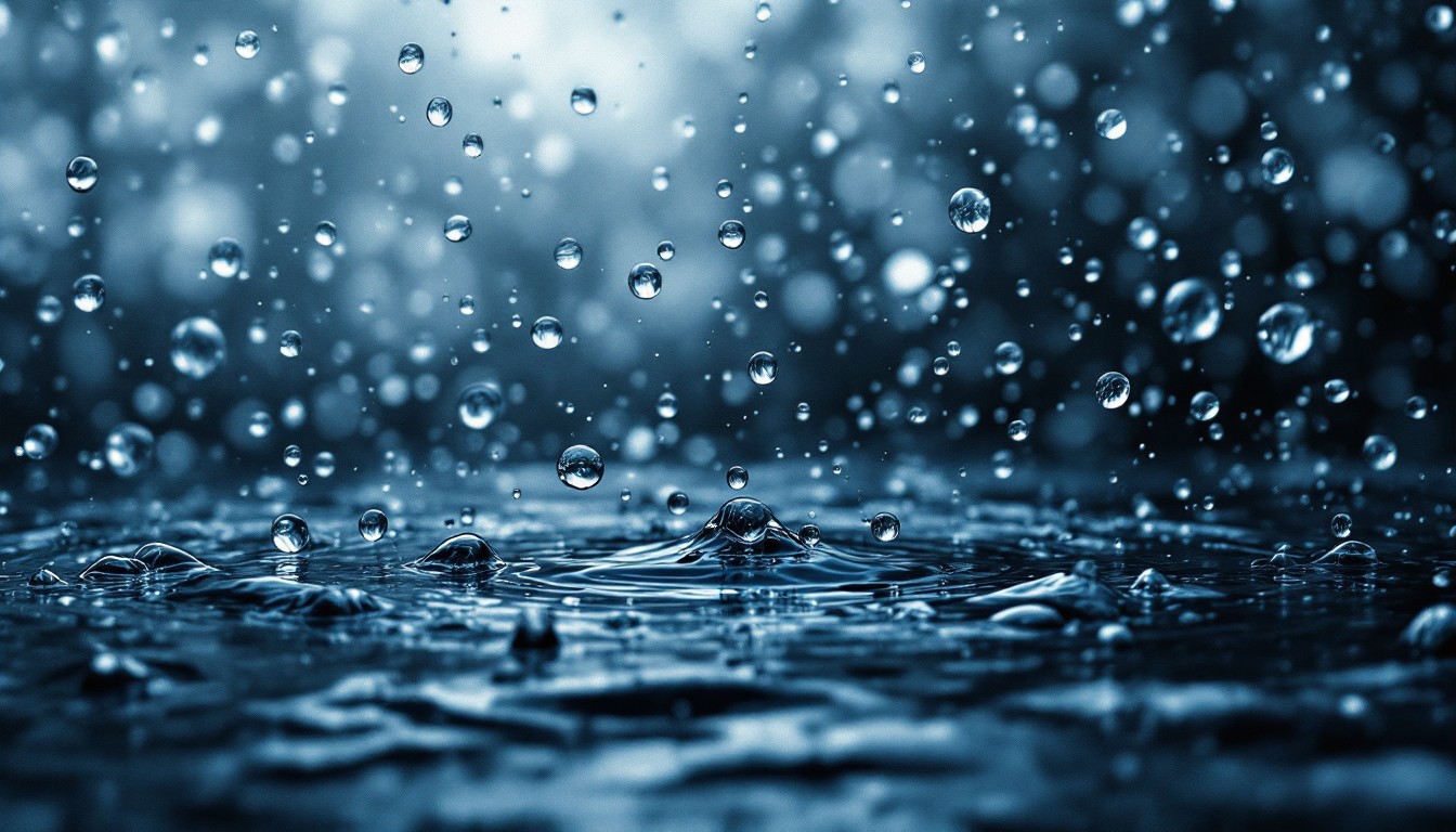 Free Luminous Rain Patterns Image - Raindrops, Ripples, Blue | Download ...