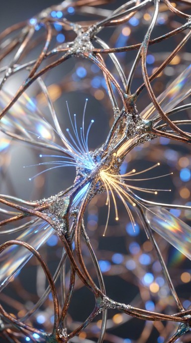 View of Free Connected Network Nodes Image - Network, Metallic, Technology ...