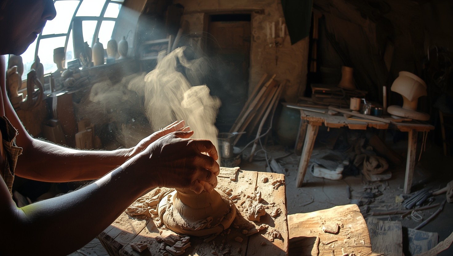 Free Hands Shaping Clay Image - Pottery, Clay, Artisan | Download at ...