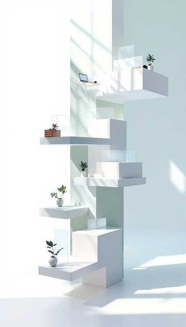 Floating Workspaces Free Floating Minimalist Workspace Image - Minimal, Workspace, Floating ...